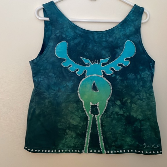 Grebe Batik Moose Tank Top - Picture 2 of 4
